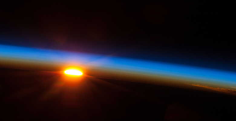 Sunrise over pacific @Nasa