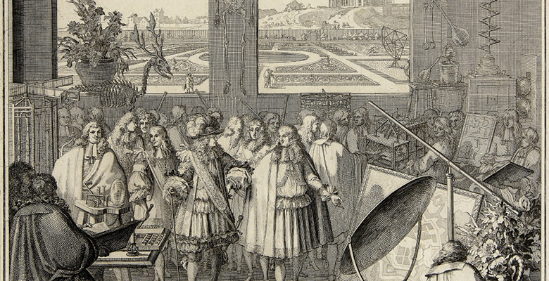 Frontispice de l'ouvrage : Mémoires pour servir à l'histoire des plantes, 1676