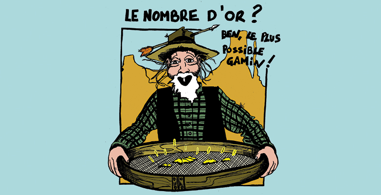 illustration du Récréasciences sur le nombre d'or