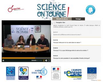 Plateforme Vodalys pour suivre le direct des Science on tourne ! à destination des lycéens et grands collégiens