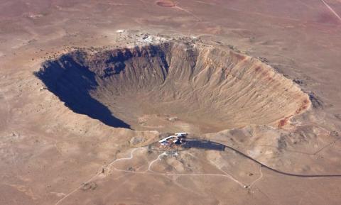 Météo Crater ou canyon du Diable dans le désert de l’Arizona.