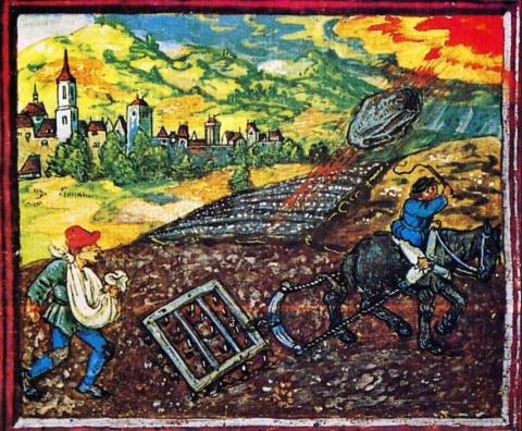 Chute de la météorite d’Ensisheim, Albrecht Durer-1512